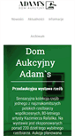 Mobile Screenshot of domaukcyjny.adam-s.pl